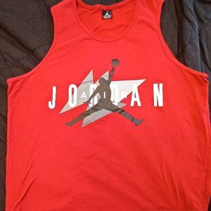 Air Jordan Jump Man Graphic basketball Tank Top Red/Black Size 3XL Men’s